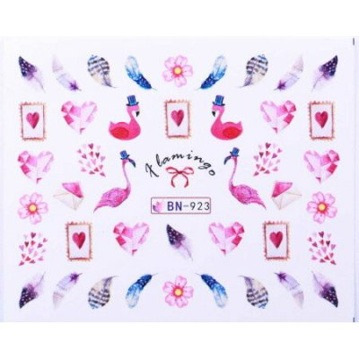 NechtovyRAJ Nailart Vodonálepky plameňáka BN-923 – Hledejceny.cz