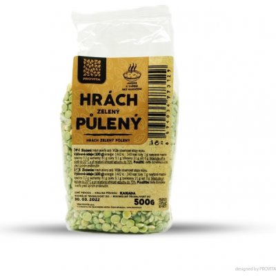 Provita Hrách zelený půlený 0,5 kg – Sleviste.cz
