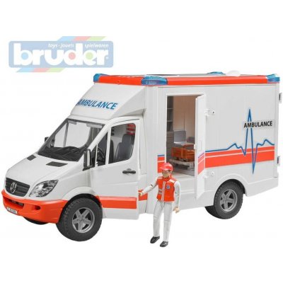 Bruder 2536 MERCEDES BENZ Sprinter sanitka s figurkou záchranáře – Zboží Dáma