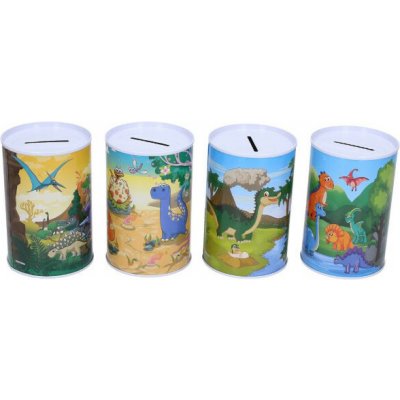 Pokladnička plechová Dinosauři mix 961198 – Zboží Dáma