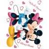 Obraz AG Design, Dětská samolepka na zeď DK 1753, Disney, Minnie a Mickey, Pusy