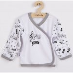 New Baby Kojenecká bavlněná košilka Music Bílá – Zboží Mobilmania