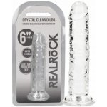 Realrock Realistické dildo s přísavkou transparentní 15,5 cm – Zboží Mobilmania