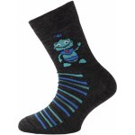 Lasting dětské merino ponožky TJB černá – Zboží Mobilmania