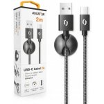 Aligator DATKP26 PREMIUM 2A, USB-C, 2m, černý – Zbozi.Blesk.cz