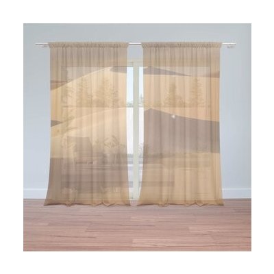 Sablio Záclony Písečné duny: 2ks 150x250cm – Hledejceny.cz