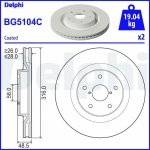 Brzdový kotouč DELPHI BG5104C – Sleviste.cz