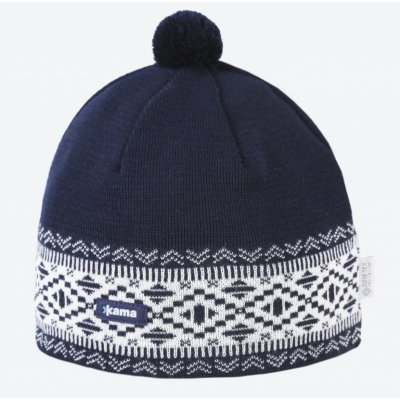 Kama Pletená Merino čepice AW74 navy – Zboží Mobilmania