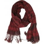 Krčená pánská šála červenočerná – Zboží Mobilmania