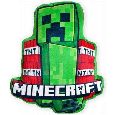 MLC Tvarovaný 3D polštář Minecraft motiv Creeper & TNT 35x37 – Zboží Dáma