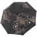 Doppler Magic Fiber Golden Flower dámský plně automatický deštník skládací černý