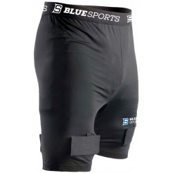 Blue Sports Classic Compression Short Yth