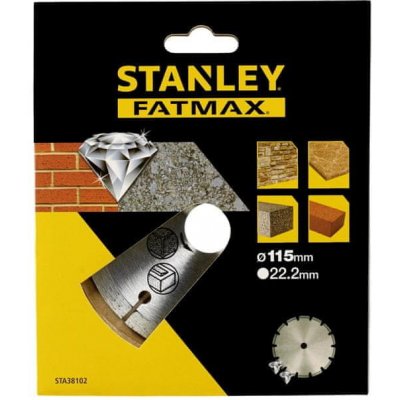 Stanley Diamantový kotouč segmentový na beton/cihly 115x22,2mm