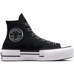 Converse CT All Star Lift Platform Outline Sketch Hi A05071 black/white/black – Zboží Dáma