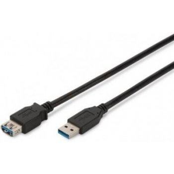 Assmann AK-300203-030-S USB 3.0, USB A M (plug)/USB A F (jack), 3m, černý