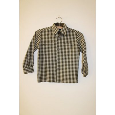 Luko košile dětská dlouhý rukáv haki kostka – Zboží Dáma
