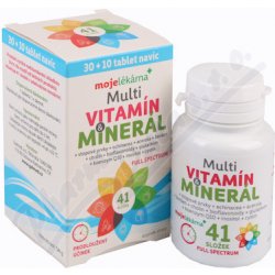 Moje lékárna Multivitamín Minerál 30+10 tablet