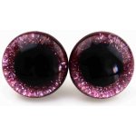 Pro Háčkování Oči bezpečnostní třpytivé světle růžové, 18 mm – Zboží Dáma