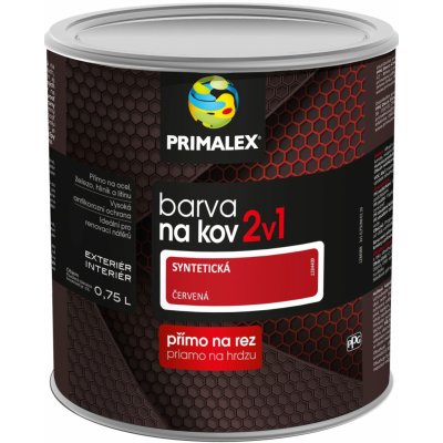 Primalex 2v1 na kov červenohnědá 2,5L – HobbyKompas.cz