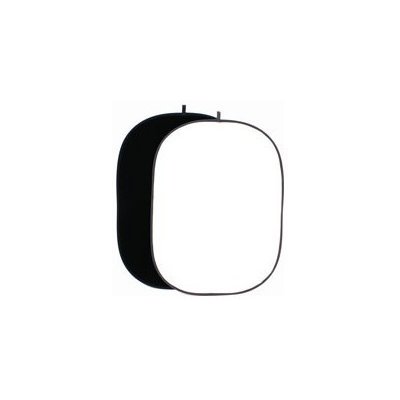 HELIOS Skládací pozadí 150x200 cm bílé/černé – Zboží Živě