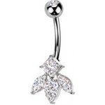 Šperky4U piercing do pupíku titan bižuterie TB001 – Zboží Dáma