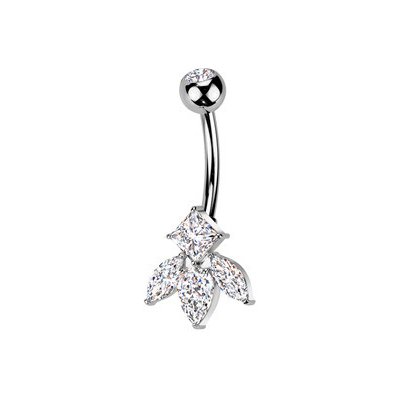 Šperky4U piercing do pupíku titan bižuterie TB001 – Zboží Dáma