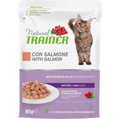 Natural Trainer Cat Mature losos 85 g – Sleviste.cz