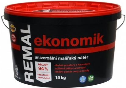 REMAL Ekonomik univerzální malířská barva na zeď, 15 kg