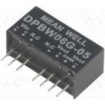 MEAN WELL DPBW06G-05 Měnič: DC/DC; 6W; Uvst: 18÷75VDC; Uvýst: 5VDC; Uvýst2: -5VDC; SIP8 – Hledejceny.cz