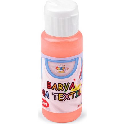 Barva na textil 60 ml 14 oranžová – Zboží Dáma