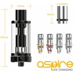 Aspire K3 BVC clearomizer 2 ml černý – Hledejceny.cz