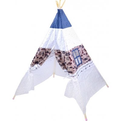 RKToys teepee stan World bílomodrý – Zboží Dáma