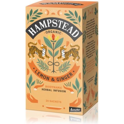 Hampstead Tea London BIO citrónový čaj se zázvorem 20 ks – Zbozi.Blesk.cz