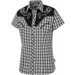 Stars & Stripes Košile westernová Clara dámská černá bílá – Zboží Dáma