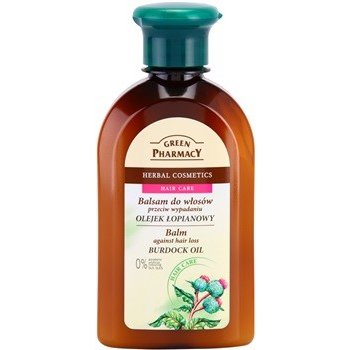 Green Pharmacy Hair Care Burdock Oil balzám proti padání vlasů 0% Parabens Artificial Colouring SLS SLES 300 ml