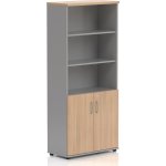 Rauman Vysoká skříň Visio LUX 80 x 38,5 x 183,5 cm dub – Zboží Dáma