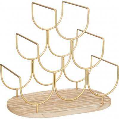 Atmosphera Kovový stojan na víno RIVI, na 6 lahví – Sleviste.cz