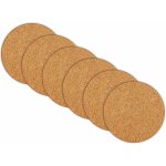 PokojovaDekorace.cz Korkové podtácky 520 kulaté 10,5cm 6 ks – Zboží Dáma