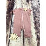 Rostoucí letní MERINO overal Lambio KR Dusty rose – Zboží Dáma