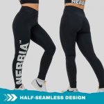 Nebbia Fitness legíny s vysokým pasem GLUTE CHECK 613 černé – Zboží Dáma