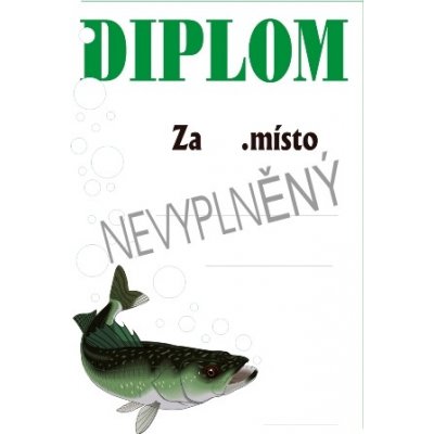 VIZINGR Rybáři diplom A4 č.34 Ryby č.34 BEZ TEXTU – Hledejceny.cz