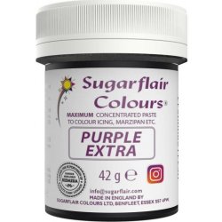 Sugarflair Gelová barva extra purple 42 g