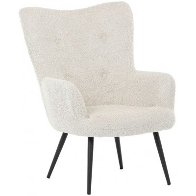 Autronic AK-W1206 CRM2 potah krémová látka nohy černý kov. – Zboží Mobilmania