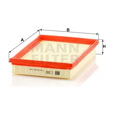 MANN FILTER Vzduchový filtr C 2562 – Hledejceny.cz