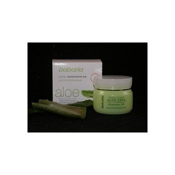 Babaria Aloe Vera hydratační krém s aloe vera Moisturiser Face Cream UVB protection 50 ml