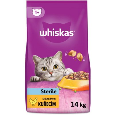 Whiskas kuřecí pro kastrované dospělé kočky 14 kg – Zboží Mobilmania