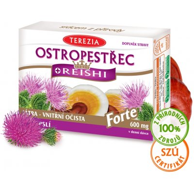 Terezia Ostropestřec+Reishi Forte 120 kapslí – Hledejceny.cz