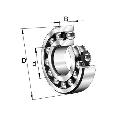 2306-TVH FAG Naklápěcí kuličkové ložisko – Hledejceny.cz