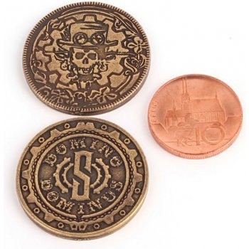 Steampunk mince herní Varianta: zlatá