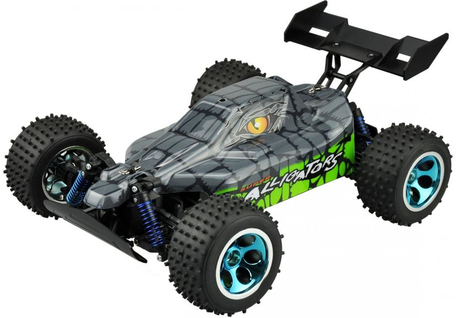 Amewi Buggy S-Track V2 4WD šedo-zelená RC auto RTR 2.4GHz 22178 1:12